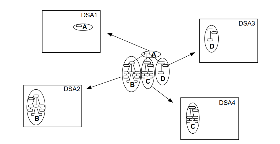 A DIT Divided and Distributed Amongst Four DSAs