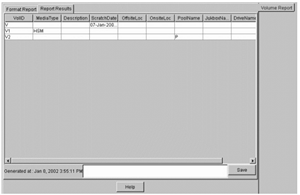 Report View Results Screen