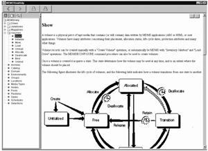 Context-Sensitive Help Screen from Show Volume Screen