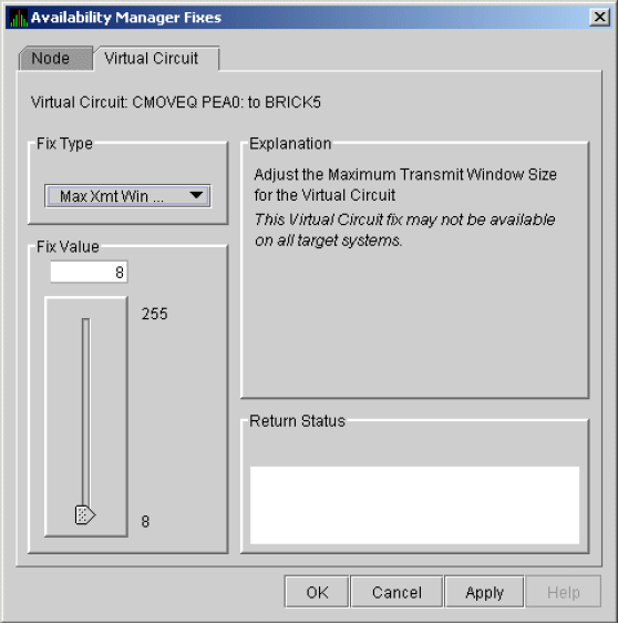 LAN VC Maximum Transmit Window Size