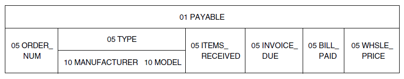 Field Structure of PAYABLES_REC