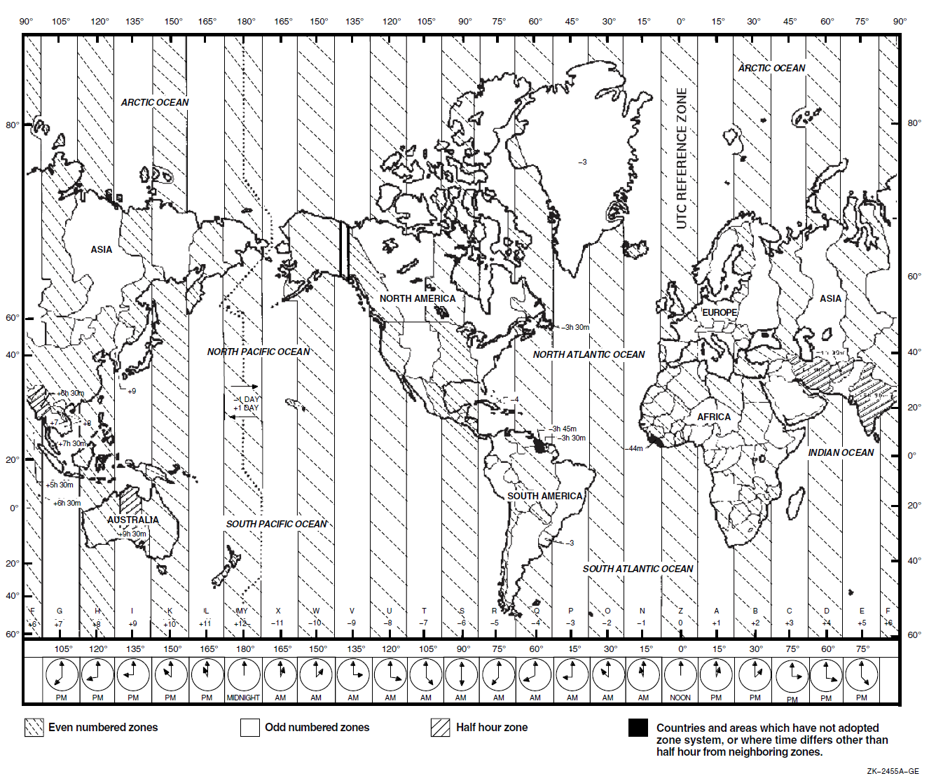 World Time Zone Map