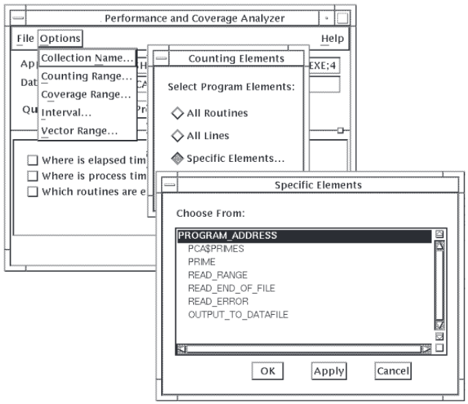 Specific Elements List Box