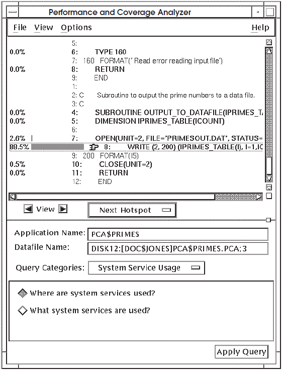 Annotated Source Showing Where System Services Are Used