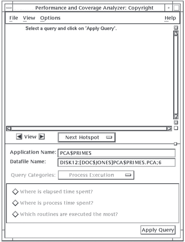 Analyzer Main Window