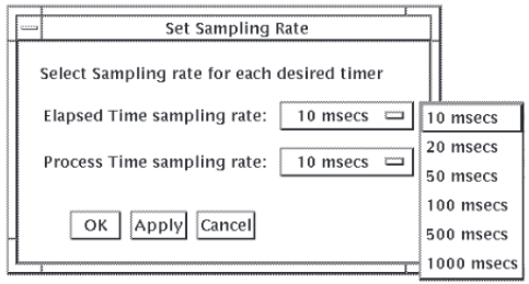 Set Sampling Rate Dialog Box