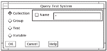 Query Test System Dialog Box