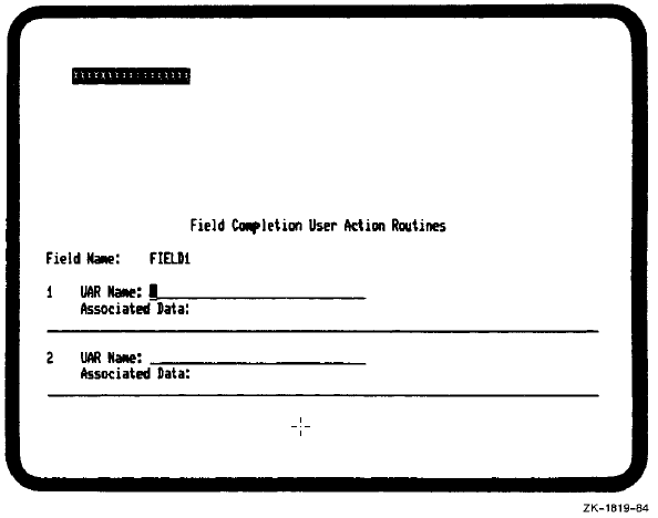 Field Completion UARs Questionnaire