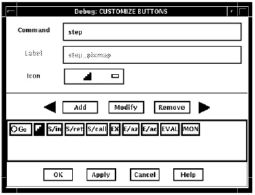 Changing the STEP Button Label to an Icon