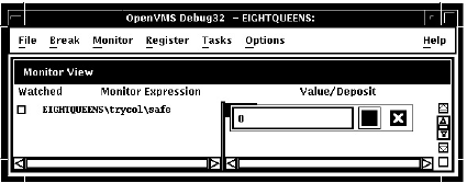 Changing the Value of a Monitored Scalar Variable