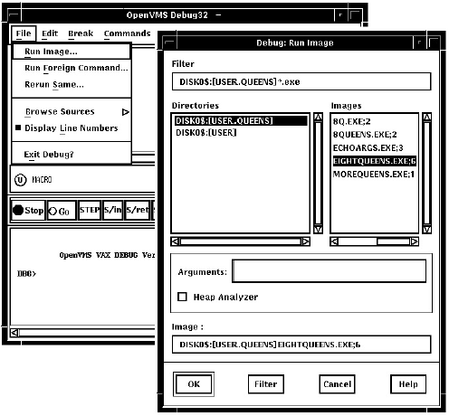 Running a Program by Specifying an Image