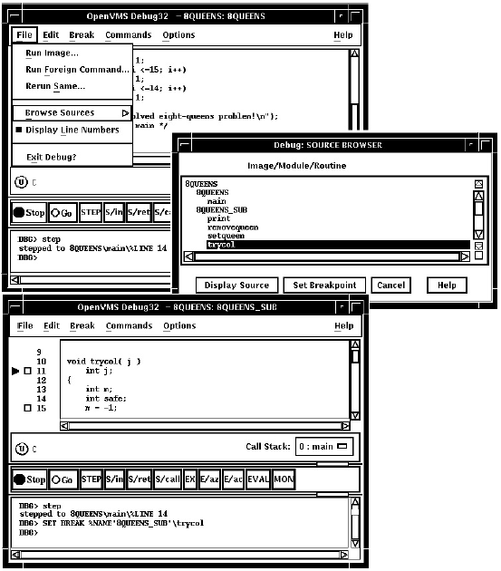 Setting a Breakpoint on a Routine