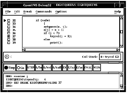 Setting a Breakpoint on a Source Line