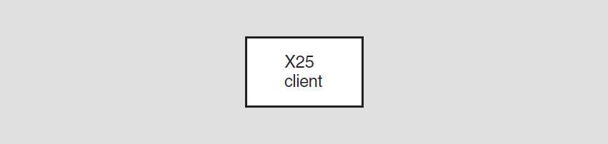 Hierarchy of X.25 Client Module Entities