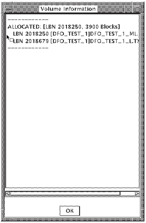 Volume Map File Information