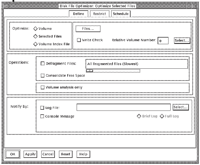 Define Dialog Box for a File