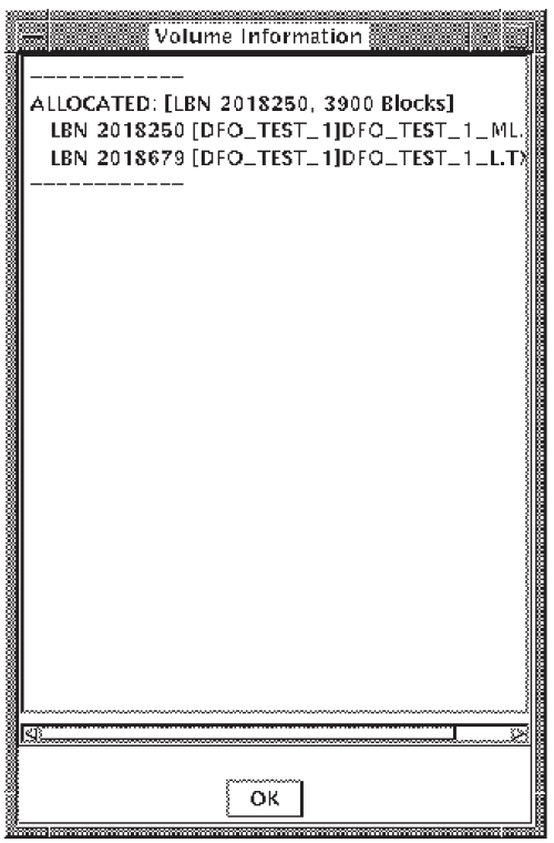 Volume Map File Information