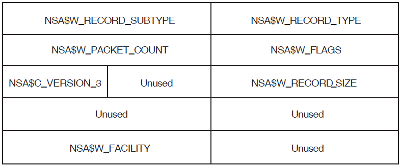 Audit Header Packet Format