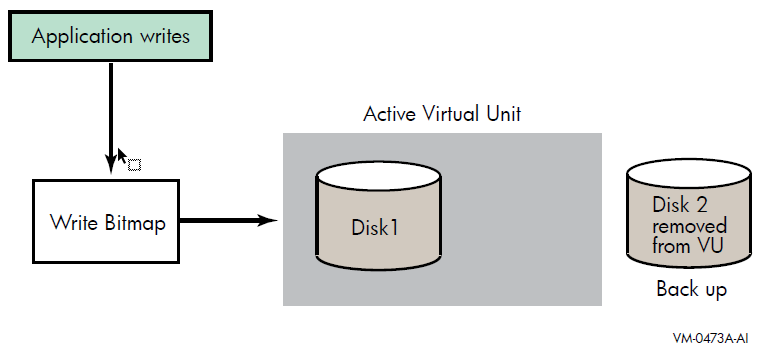 Application Writes to a Write Bitmap