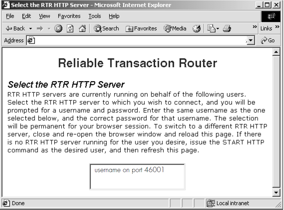 Select HTTP Server