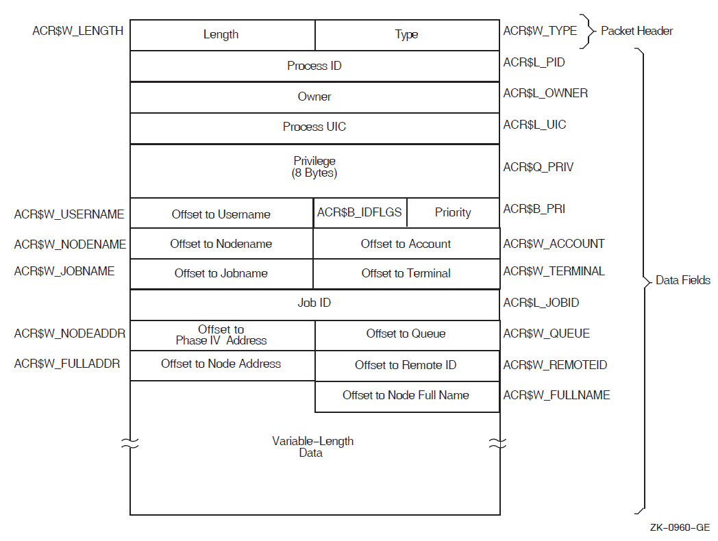 Format of an Identification Packet