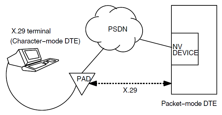 An X.29 Communications Link